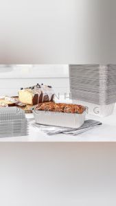 RE216 8.5x4.48x2.28 Aluminum Foil Tray With Lid Food Tray Catering Tray - 900ml