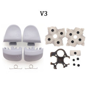 Bộ Lò Xo Nút Bấm PS5 R1 L1 R2 L2 Kèm Miếng Đệm Cao Su Silicon Dành Cho Tay Cầm Chơi Game BDM-010 020 030 Phụ Kiện Thay Thế