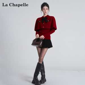 La Chapelle | Soft Warm Knit Base Layer Set With Cape