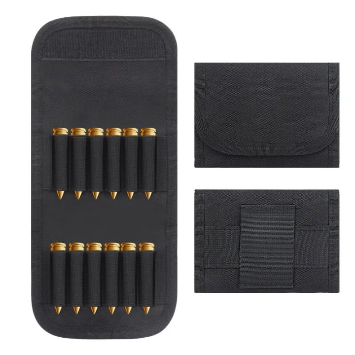 Tactical Foldable Ammo Pouch Cartridge Carrier 12 Round Rifle Shells ...