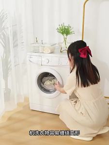 With handle Thickened Fine Mesh Laundry Bag Thick Washing Clothes Care Washing Bag Net Bag Washing Care Bag Storage