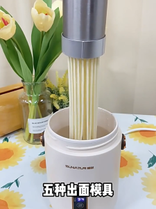 SG-Stock Electric Noodle Maker DIY Sausage Machines Stainless Steel Cordless Handheld Automatic Noodle Gun 20s Finished
