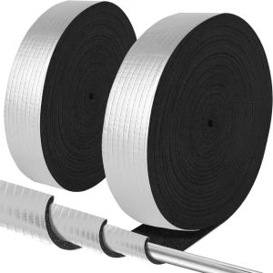 20M Insulation Pipe Tape Winter Antifreeze Protection Foam Foil Water Pipe Wraps Outdoor Indoor Self-adhesive Pipes Tapes Sleeve