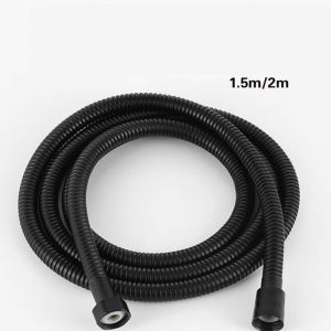 2025 NEW1.5m Black Stainless Steel Shower Hose High Quality Encryption Explosion-proof Flexible Shower Hose Bathroom Accessories