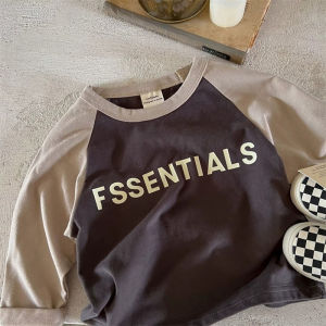 Boys T-shirt Pure Cotton Spring and Autumn Fashion Loose Long Sleeves K-style Casual Children Kids Raglan Sleeve Autumn Clothing Tops Men