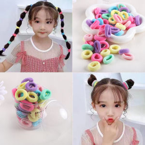 เด็กยาง / รัดผม / ม้ายาง / เชือกมัด / ผม / หญิง / อักเสดุ / Ikat Rambut / ลากสี / 100 ชิ้น