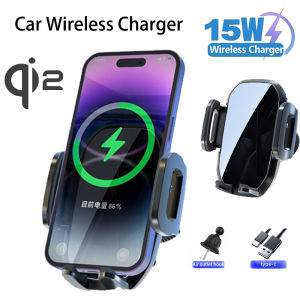 Install Air Vent Car Phone Mount Car Phone Holder for iPhone 16 15 14 13 Pro Max Samsung Galaxy Xiaomi Vivo Phone Fast Charging 15w Car Wireless Charger