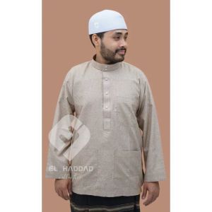 [ Koko Melayu Premium El Haddad ] Baju Koko Muslim Pria Lebaran Habib Habiaib Kerah Saudi Terbaru