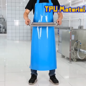 Thickened Waterproof Apron Oil Resistant And Acid Alkali Resistant Apron Pvc Kitchen Apron