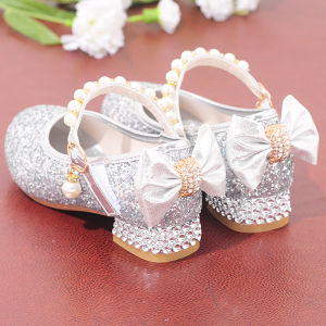 Childrens Spring Autumn High Heel Shoes