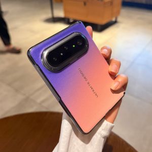 AO.HU | Luxurious Purple Gradient Leather Texture Phone Case for Huawei PuraXMax