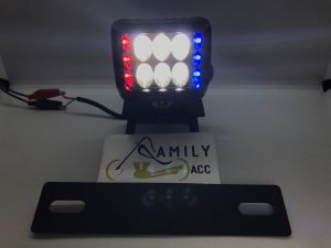 Breket lampu dudukan plat nomor rx king + Lampu tembak 4353 mini strobo motor Rx King Rxs