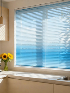 Gradual Color No-Drill Kitchen Bathroom Light Block Curtain