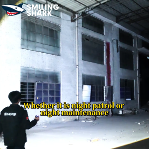 SMILING SAHRK SD5395 LED Flashlight Super Bright M60 7000LM 4Mode Type-c Rechargeable Torch Light Waterproof Outdoor Camping Working Lighting