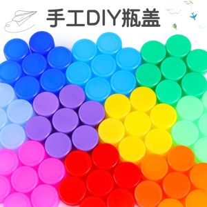 Colorful Plastic Caps For Kids DIY Art