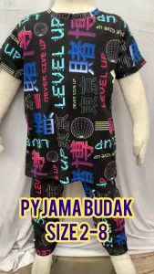 BAJU TIDUR BUDAK LELAKI DAN PEREMPUAN SIZE 2-8 100% COTTON BOYS PYJAMA SETS GIRL PAJAMA BAJU TIDUR BUDAK SUSHMI