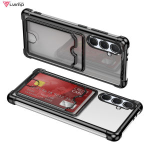 Card Slot Holder Case For Samsung A73 A72 A71 A70 A55 A54 A53 A52 A51 A50 A34 A33 A32 A31 A25 A24 A23 4G 5G TPU Soft Back Cover