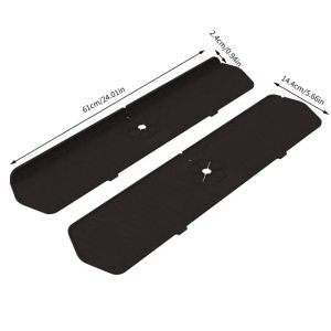 24.01/29.92 Inch Kitchen Silicone Faucet Mat Water Catcher Mat Sink Large Size Splash Pad Countertop Drain Drying Protector