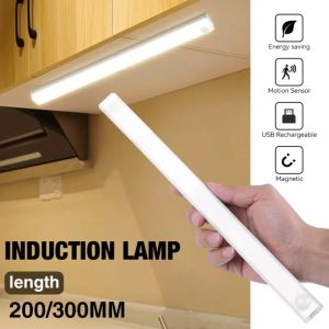 Motion Sensor LED Lights Rechargeable Magnetic Cabinet Light Night Lights 20CM 30CM
