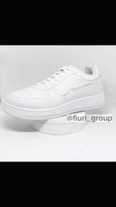 FIURI - ANDO - TRICKS 37-43 FULL PUTIH - Sepatu Kets Pria - Sepatu Sneakers Pria - Sepatu Olahraga Sport Pria - Sepatu Casual Kanvas - Sepatu Jogging Lari Fitness Gym Senam Pria - Sepatu Sekolah Bertali SMP SMA