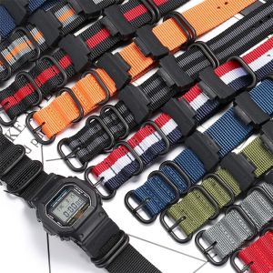 สายผ้าไนลอนแปลงฟองน้ำขัดร่วม G-Shock GA100 GD120 GW9400 DW5600 GL-7200 ชุด 5 สำหรับ Casio, เป็นการแสดงวัสดุและเครื่องประดับทอผู้ชาย
