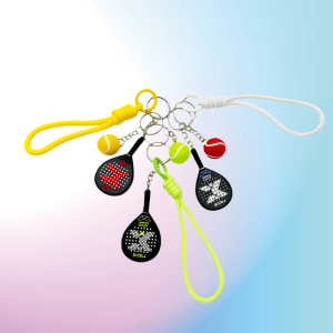 Nox Keychain,padel accessoriesBall ShapeColorful StrapPerfect Christmas and Birthday GiftIdeal for Boys Girls or Friends