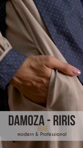 DAMOZA - Gamis Riris Beige - Nomad \ Gamis Damoza \ Dress Damoza