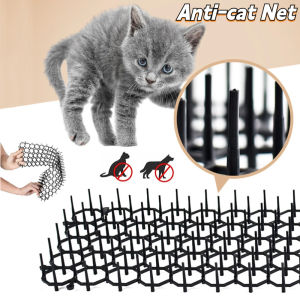 Garden Anti-Cat Net Cat Repellent Mat Prickle Strips Spike Deterrent Keep Cat Dog Away Digging Climbing Pets Supplie