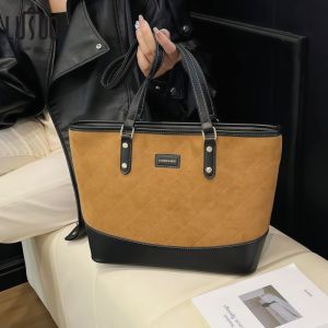 กระเป๋าถือทรงสี่เหลี่ยมขนาดใหญ่สำหรับผู้หญิง ทรงเรขาคณิต ทรงสี่เหลี่ยม 14 นิ้ว สำหรับผู้หญิง กระเป๋าสะพายไหล่ข้างเดียวสำหรับเดินทางไปทำงาน