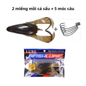 2 Cái/bộ 90 Mm 15.5G Đánh Chìm Silicone Nước Ếch Mồi Sấm Mồi Dụ Cá Nhân Tạo Mềm Wobbler Giải Quyết Cho Đại Dương Sông Hồ