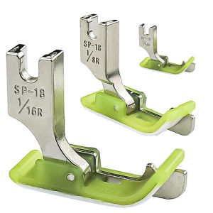 SP-18 Left and Right Side Stop Plastic Presser Foot Flat Plastic Presser Foot with Knife Open Thread Tangent Presser Foot