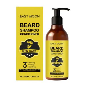 East Moon | East Moon Men Beard Shampoo Deep Cleaning Moisturizes Soothing Dryness Itchiness Improve Rough Texture Thickens Beard Care Cream