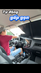 Rèm che nắng kính lái oto SUITU tự động gấp gọn [MẪU MỚI] - Rèm chắn nắng oto ngăn tia UV - Combo 2 tấm