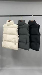 Autumn Winter Cotton Vest Women Korean Version Waist Cinched Thick Camisole Cardigan Jackets Female Coats Warm Womens Clothing