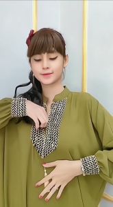 Kaftan Wanita Simple Mewah Elegan Sultan Bahan Katun Rayon Daily Dress Jumbo Busui Terbaru Seri renda