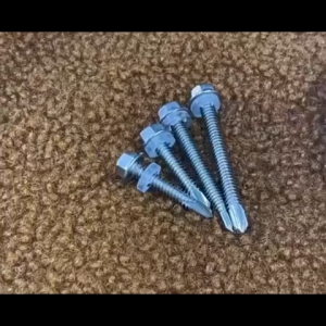 100 Pcs #12 Hex Head 410 Stainless Steel Self-Drilling Tek Screws for Metal –Corrosion-Resistant High-Strength Fasteners