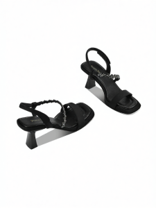 JESSICA SOPHIA | Dép Rhinestone Lấp Lánh 5cm