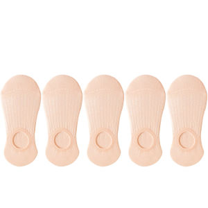 5 Pairs Socks womens Summer Invisible Short No Show Fashion Lace Breathable Silicone Non-slip  Boat Socks