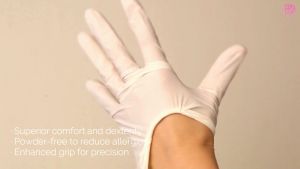 Pinkderby Glomed Latex Disposable Gloves Surgical Gloves & Food Preparation Gloves