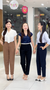 [MUA 2 GIẢM 25K] Quần tây Baggy nữ dáng ống đứng chất tuyết mưa dày dặn đứng form thời trang GUMAC LQF0110