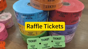 Raffle Ticket Roll 1000pcs 500 Pairs Tear Off Numbered Carnival Event Party Game Lottery Admission 抽奖券