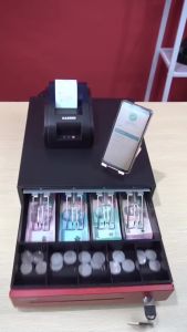 Cash drawer laci kasir KASSEN RED K330 K-330 BR RJ11