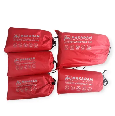 flysheet tenda camping waterproof makadam 2x3 3x3 3x4 4x6 meter