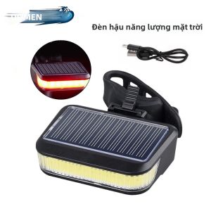 Đèn Hậu Xe Đạp LED Năng Lượng Mặt Trời DOMEN Sạc Type-C Chống Nước Đèn Cảnh Báo An Toàn 650mAh 6 Chế Độ Đèn Cảnh Báo Đi Đêm Dành Cho Xe Đạp