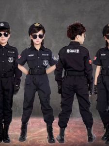 New Arrival Police Officer Costume Police Male Special Police Little Traffic Police Performance Costume Seed Soldier Suit Kindergarten Role Playing Costume