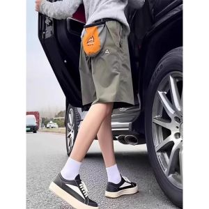 Quần Short Nam Nhanh Khô Nhanh American Sandstone Phong Cách Mỹ Mùa Hè Mỏng Thường Ngày Thể Thao Ngoài Trời Quần Dài Năm Điểm Thẳng