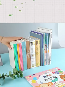 Hithome ที่คั่นหนังสือ L ที่ตั้งหนังสือโลหะ ที่คั่นหนังสือตั้งโต๊ะ ที่คั่นหนังสือมินิมอล ที่เก็บหนังสือ ที่คั่นหนังสือ