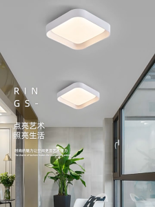 RHPOA High Quality LED Ceiling Light 20CM Wood Grain Aisle Light Eye Protection Easy Installation