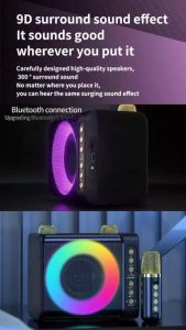 Free 2 Microphone - Speaker Bluetooth Portable Karaoke KTV FLECO F-203M Karaoke BT/ USB/ TF CARD/ AUX- Speaker Bluetooth / Salon Aktif / Salon Bluetooth / Speker Aktif / Salon Bluetooth / Speaker Aktif / Spiker Aktif / Subwoofer Aktif / Speker blutut