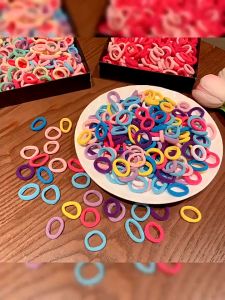 200/2000pcs Colorful Elastic Hair Ties for Kid Girls Rubber Ponytail Band Baby Hair Accessories Gift